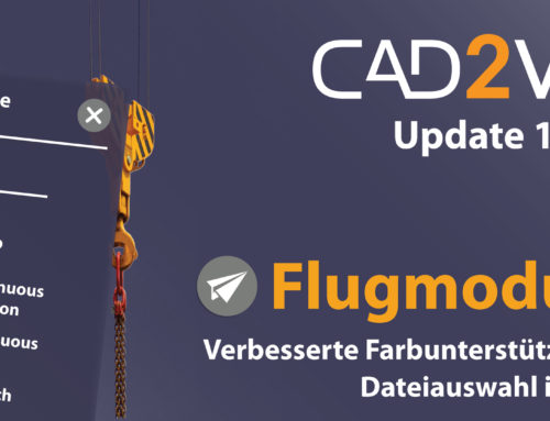 CAD2VR® Update 1.70 – Flugmodus